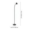 Stehlampe 'Carlo' E14 8,5 x 170 cm