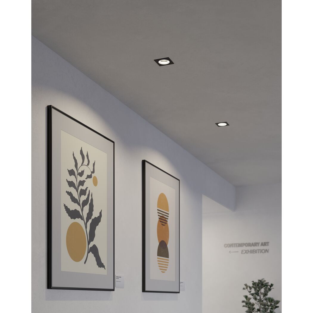 LED-Einbauleuchte 'Carosso-Z' dimmbar 4,7 W 345 lm warmweiß bis kaltweiß RGB 9,3 x 9,3 cm