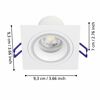 LED-Einbauleuchte 'Carosso-Z' dimmbar 4,7 W 345 lm warmweiß bis kaltweiß RGB 9,3 x 9,3 cm