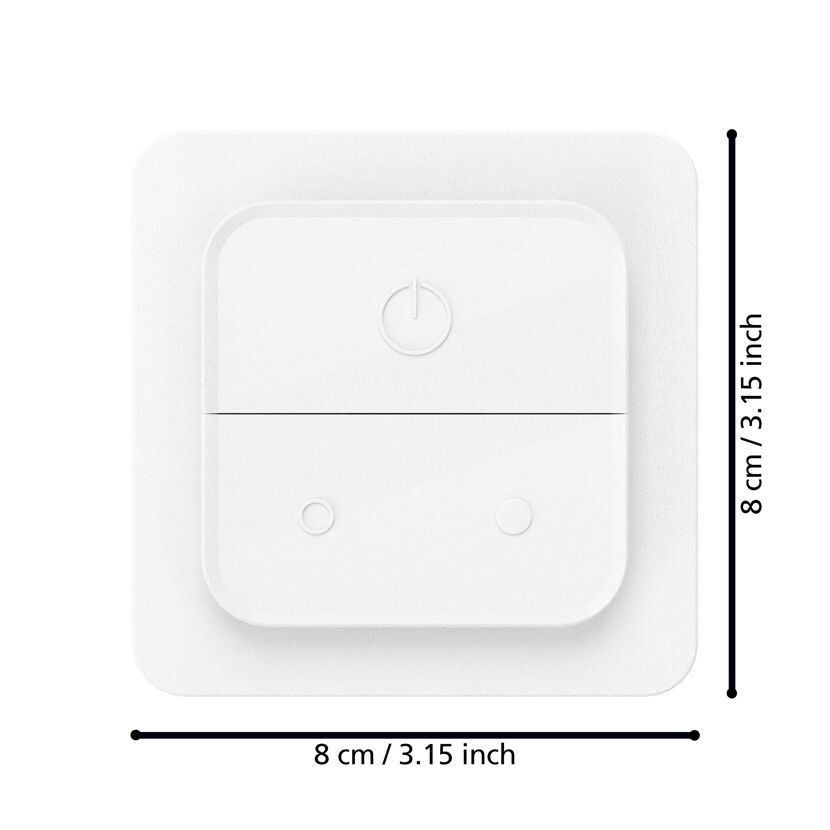 Wandschalter 'Smart Switch connect.Z' für Leuchten und Leuchtmittel weiß