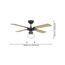 Deckenventilator mit Licht 'Fortalenza' E27 Ø 106,6 cm