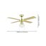 Deckenventilator mit Licht 'Fortalenza' E27 Ø 106,6 cm