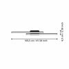LED-Deckenleuchte 'Fraioli-Z' 34 W 4800 lm RGB warmweiß bis kaltweiß 12 x 6,5 cm