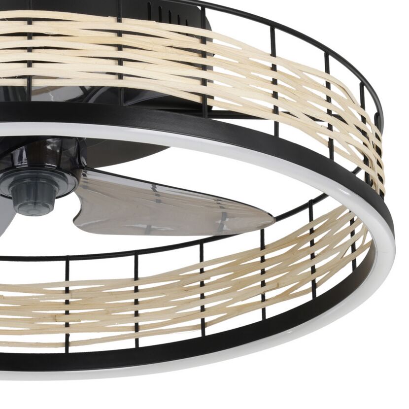 LED-Deckenventilator 'Frana' 28 W 3600 lm warmweiß-kaltweiß Ø 50 cm