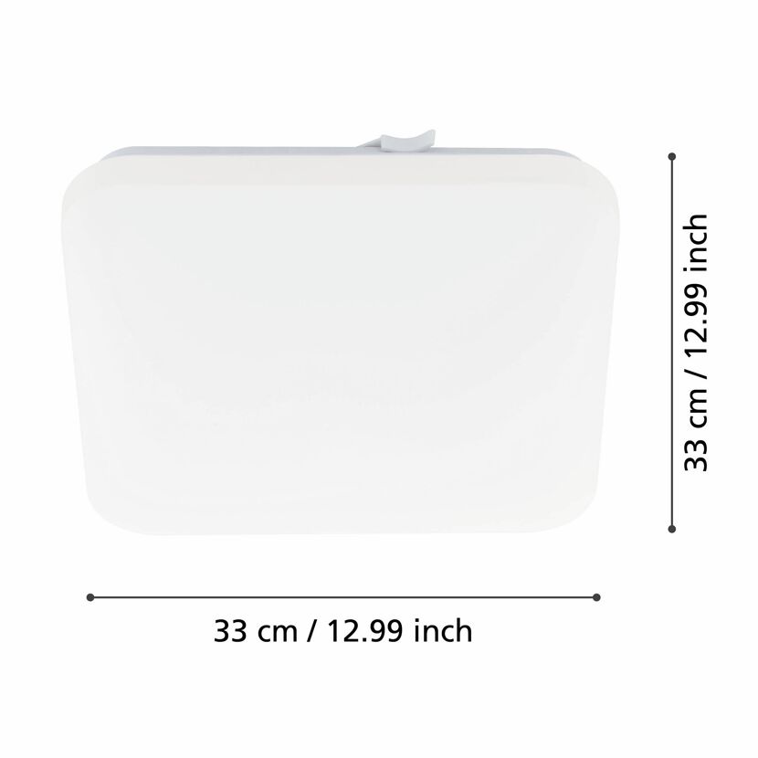 LED-Deckenleuchte 'Frania' 14,6 W 1600 lm warmweiß 33 x 7 cm