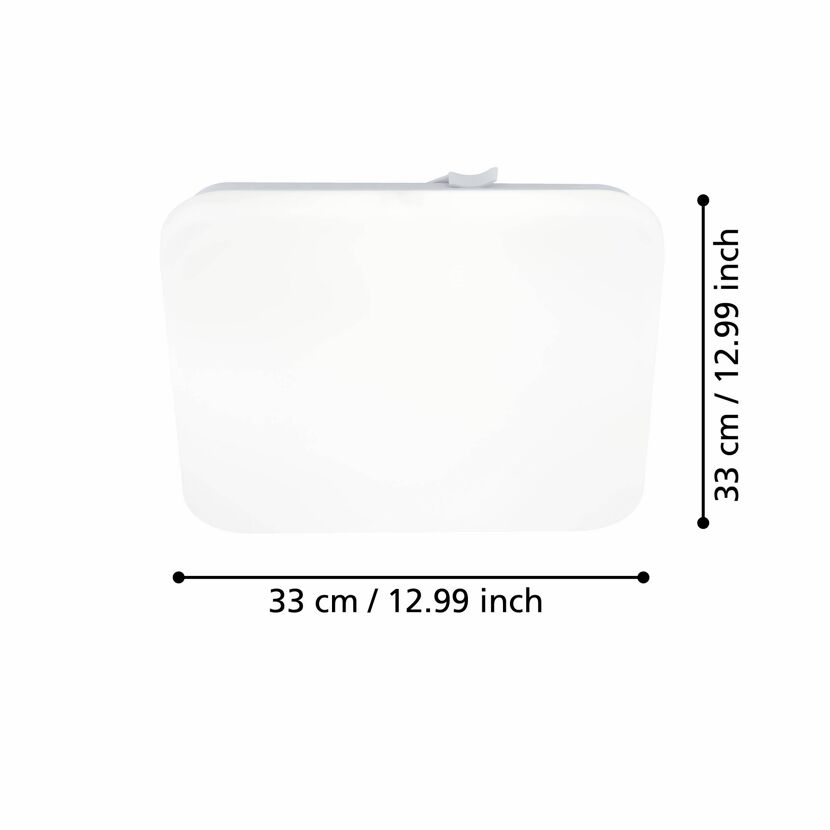 LED-Deckenleuchte 'Frania' 14,6 W 1600 lm warmweiß 33 x 7 cm