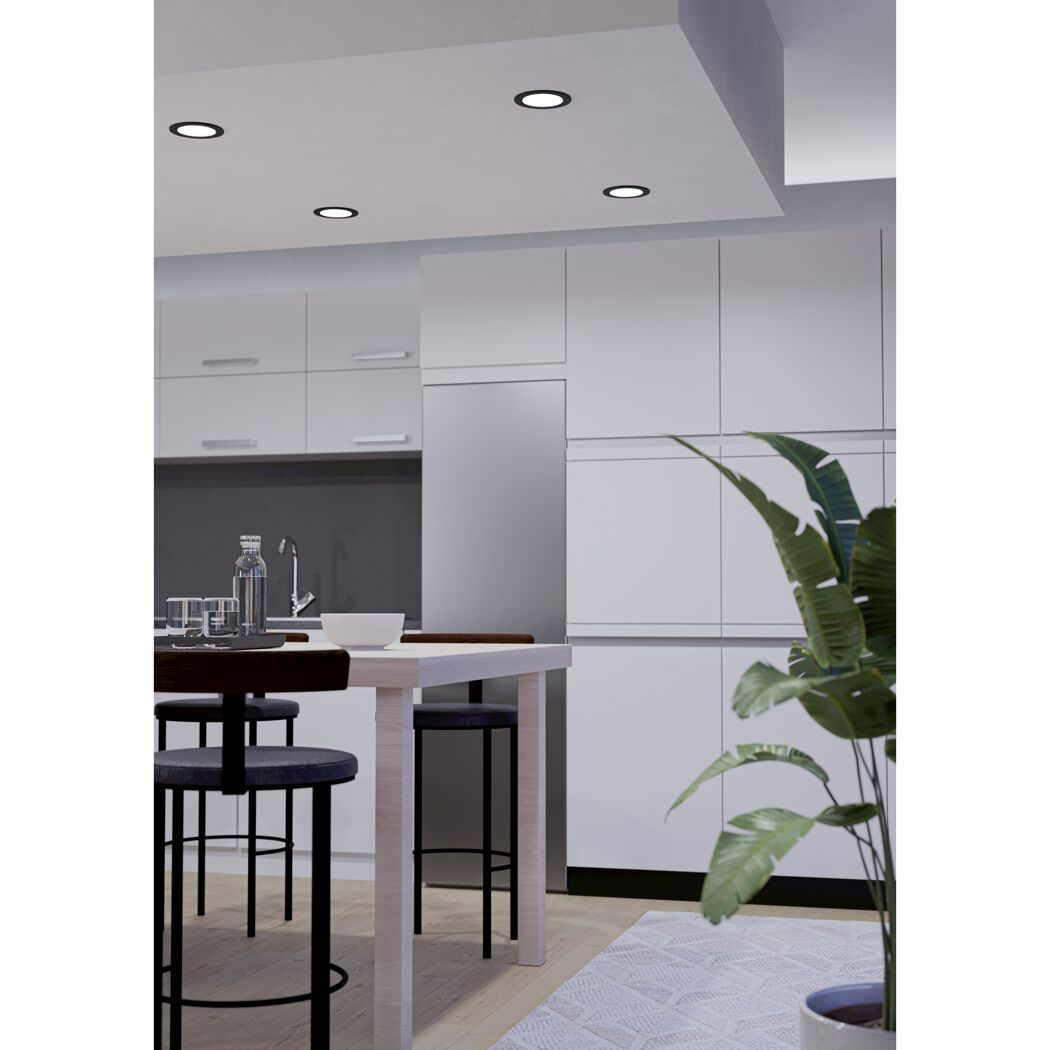 LED-Einbauleuchte 'Fueva 6-Z' dimmbar 5 W 620 lm warmweiß bis kaltweiß RGB Ø 12 cm