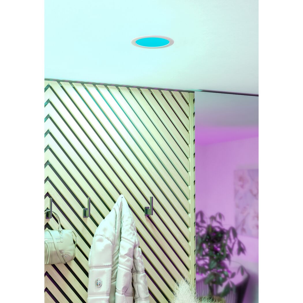 LED-Einbauleuchte 'Fueva 6-Z' dimmbar 9,5 W 1150 lm warmweiß bis kaltweiß RGB Ø 16,8 cm