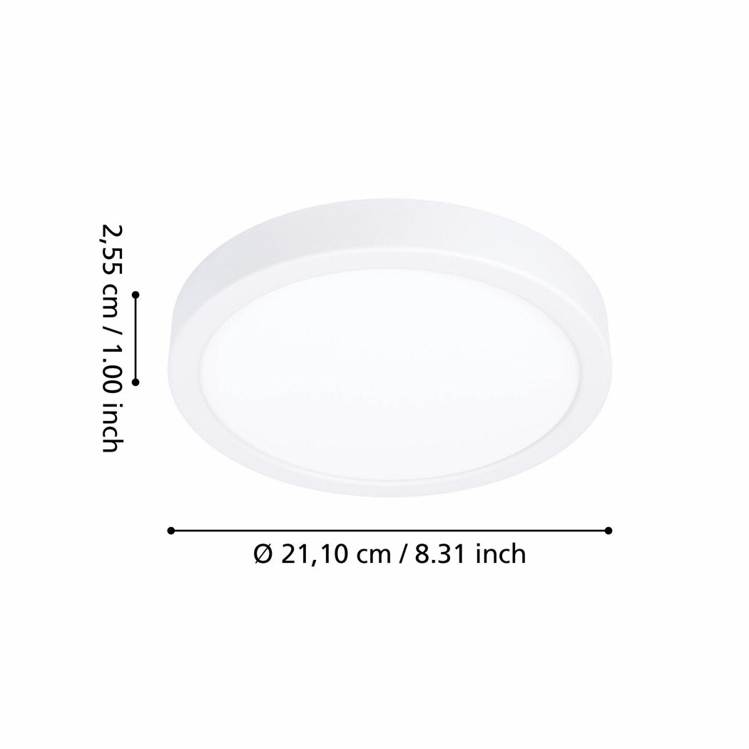 LED-Deckenleuchte 'Fueva 6-Z' 11,2 W 1400 lm RGB warmweiß bis kaltweiß Ø 21,1 cm