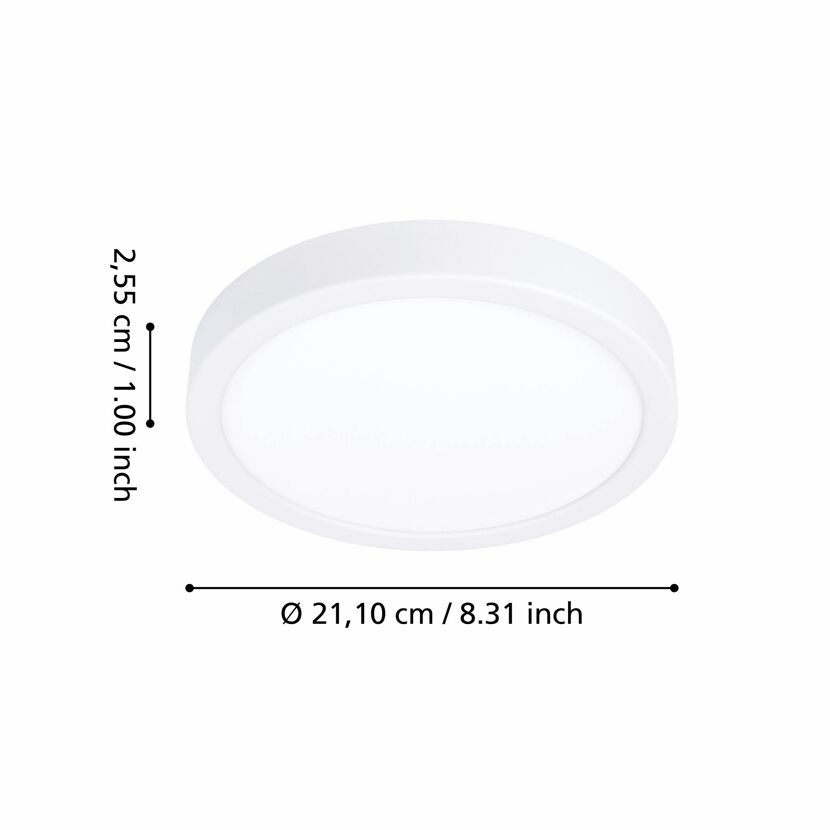 LED-Deckenleuchte 'Fueva 6-Z' 11,2 W 1400 lm RGB warmweiß bis kaltweiß Ø 21,1 cm