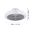 LED-Deckenventilator 'Kostrena' 25,5 W 3300 lm warmweiß-kaltweiß Ø 45,5 cm