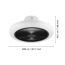 LED-Deckenventilator 'Kostrena' 25,5 W 3300 lm warmweiß-kaltweiß Ø 45,5 cm