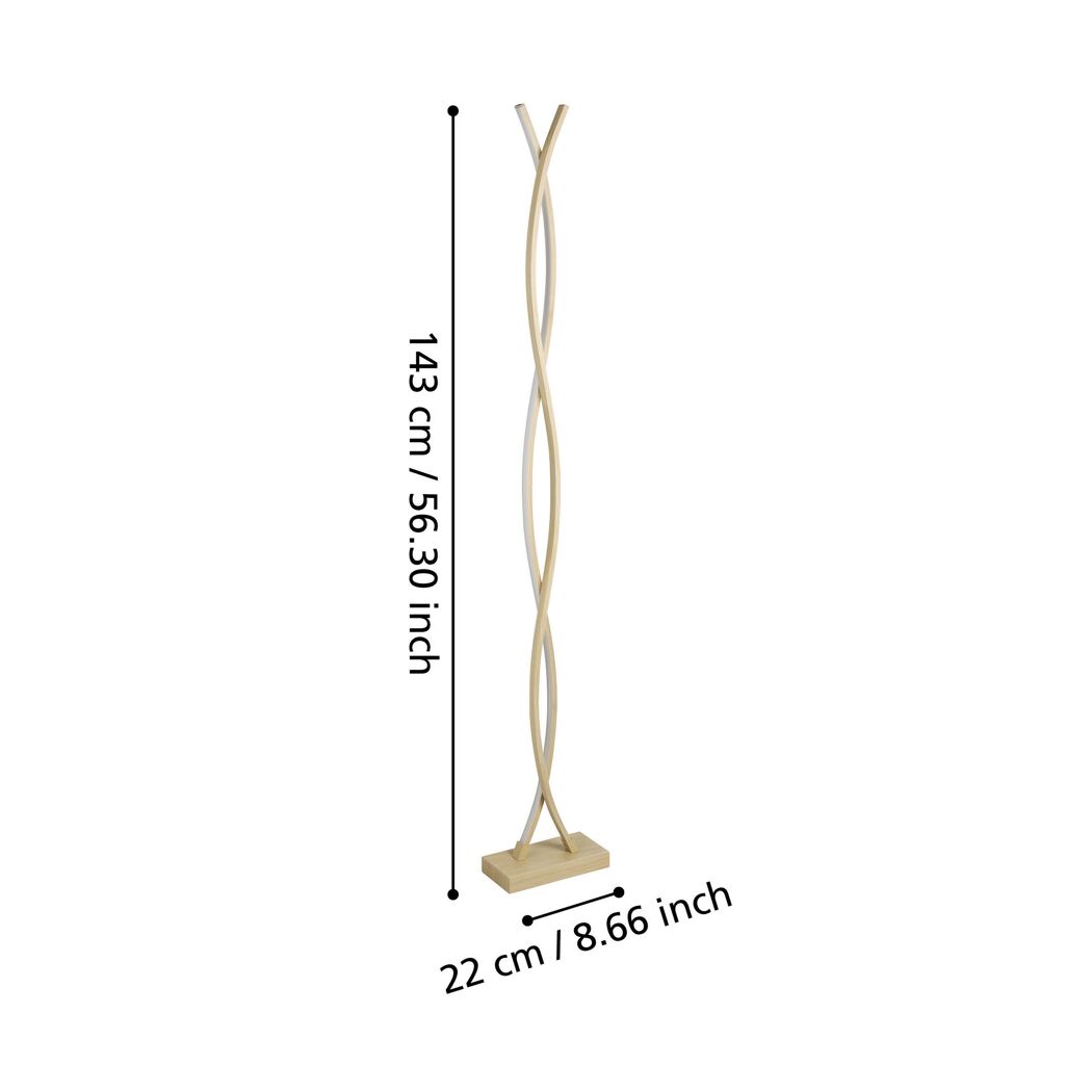 LED-Stehlampe 'Lasana 4' 4700 lm 11 x 143 cm