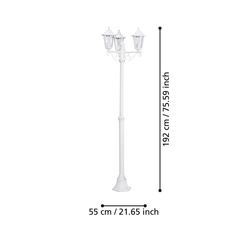 Außenleuchte 'Laterna 5' 180 W IP 44 Ø 53,5 x 192 cm