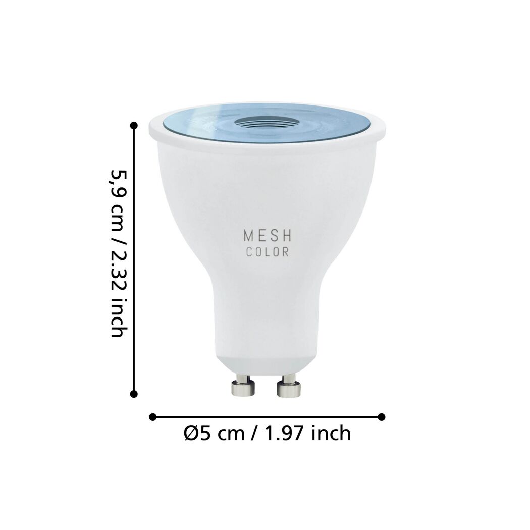LED-Leuchtmittel 'connect.z' dimmbar GU10 4,9 W   warmweiß bis kaltweiß
