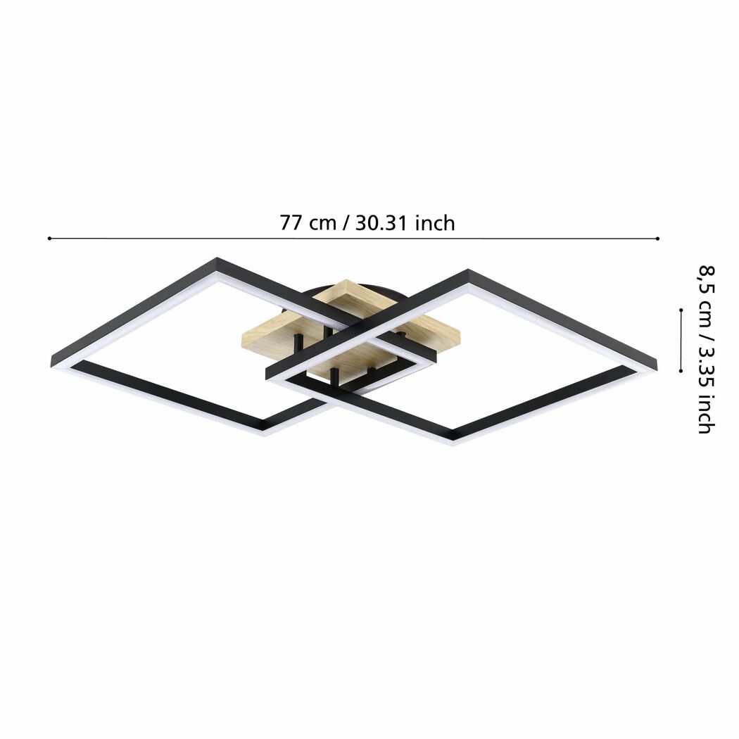 LED-Deckenleuchte 'Lomaltas-Z' 32 W 4400 lm warmweiß bis kaltweiß 49,5 x 8,5 cm