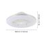 LED-Deckenventilator 'Lovisca' 37,8 W 4800 lm warmweiß-kaltweiß Ø 55 cm