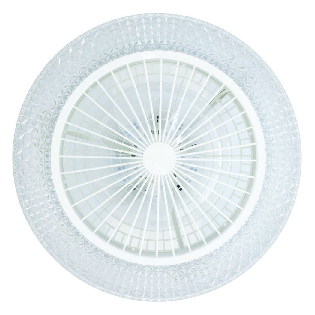 LED-Deckenventilator 'Malinska' mit Beleuchtung und Strukturrand