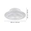 LED-Deckenventilator 'Malinska' 37,8 W 4800 lm warmweiß-kaltweiß Ø 55 cm