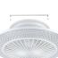 LED-Deckenventilator 'Malinska' 37,8 W 4800 lm warmweiß-kaltweiß Ø 55 cm