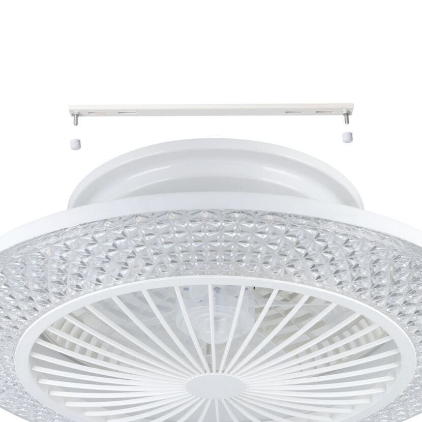 LED-Deckenventilator 'Malinska' 37,8 W 4800 lm warmweiß-kaltweiß Ø 55 cm
