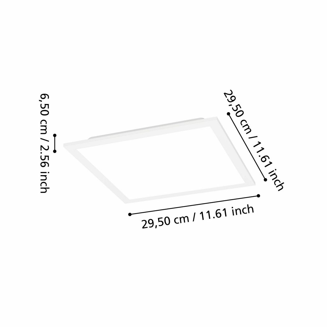 LED-Deckenleuchte 'Moradillo-Z' 14 W 1700 lm RGB warmweiß bis kaltweiß 29,5 x 6,1 cm