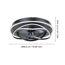 LED-Deckenventilator 'Namori' 27 W 4400 lm warmweiß-kaltweiß Ø 55 cm