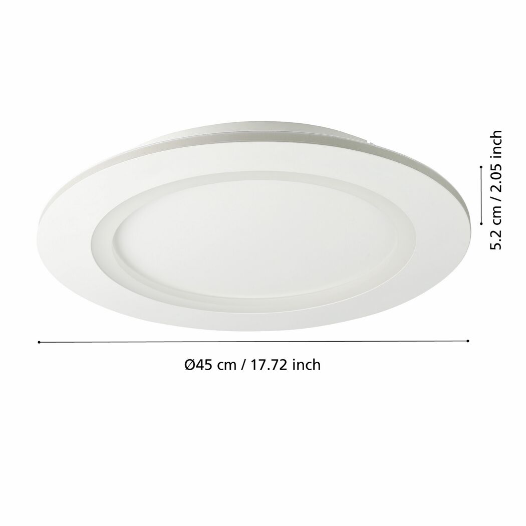 LED-Deckenleuchte 'Padrogiano-Z' 26,5 W 3300 lm RGB warmweiß bis kaltweiß Ø 45 cm