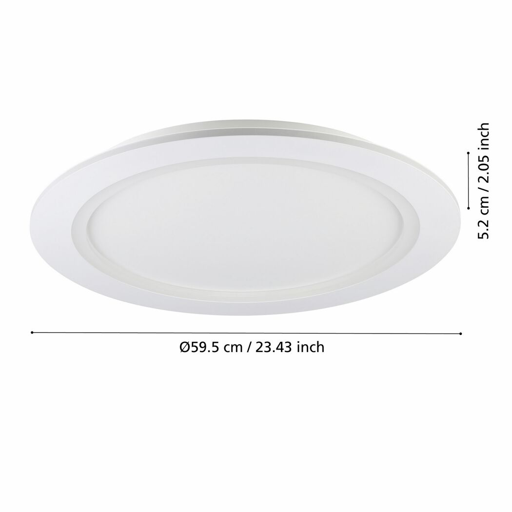 LED-Deckenleuchte 'Padrogiano-Z' 35 W 4600 lm RGB warmweiß bis kaltweiß Ø 59,5 cm