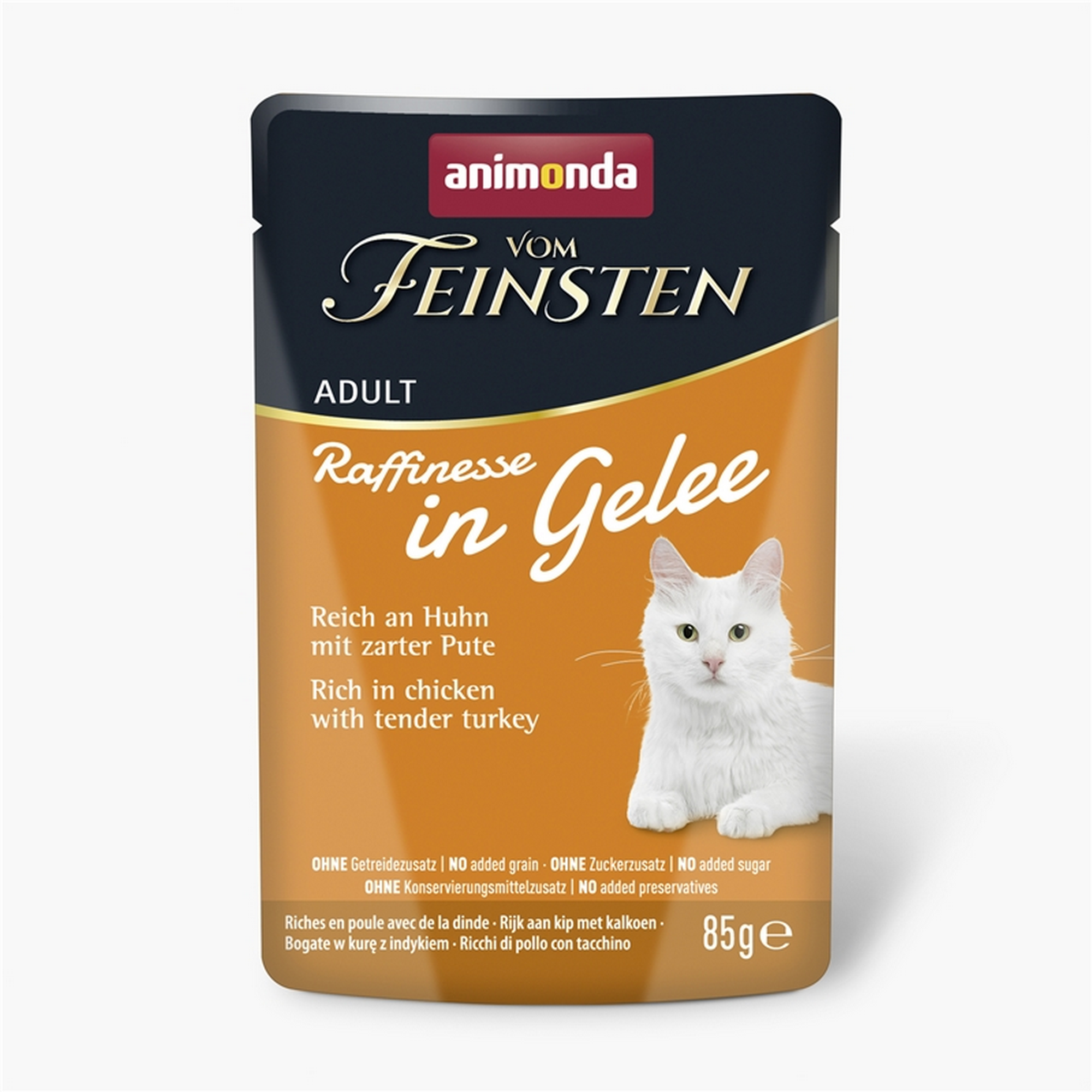 Katzenfutter 'Vom Feinsten' Huhn und Pute 85 g
