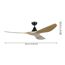 Deckenventilator 'Portsea' Walnussfarben Ø 132 cm