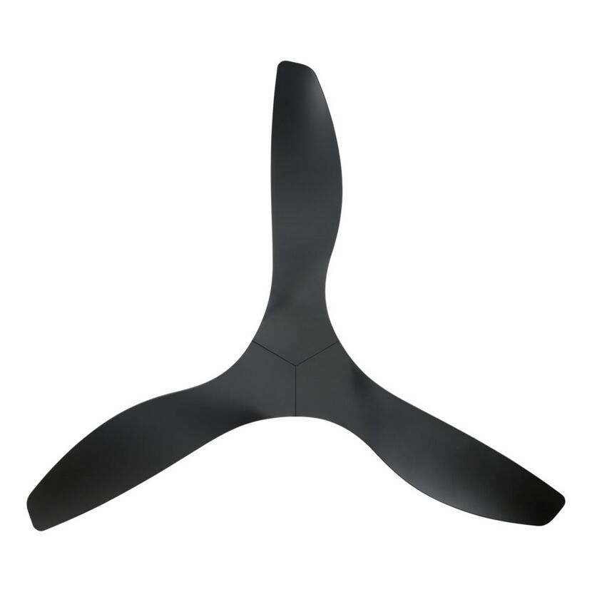 Deckenventilator 'Portsea' schwarz matt Ø 132 cm