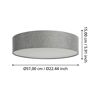 LED-Deckenleuchte 'Romao-Z' 35 W 3500 lm RGB warmweiß bis kaltweiß Ø 57 cm