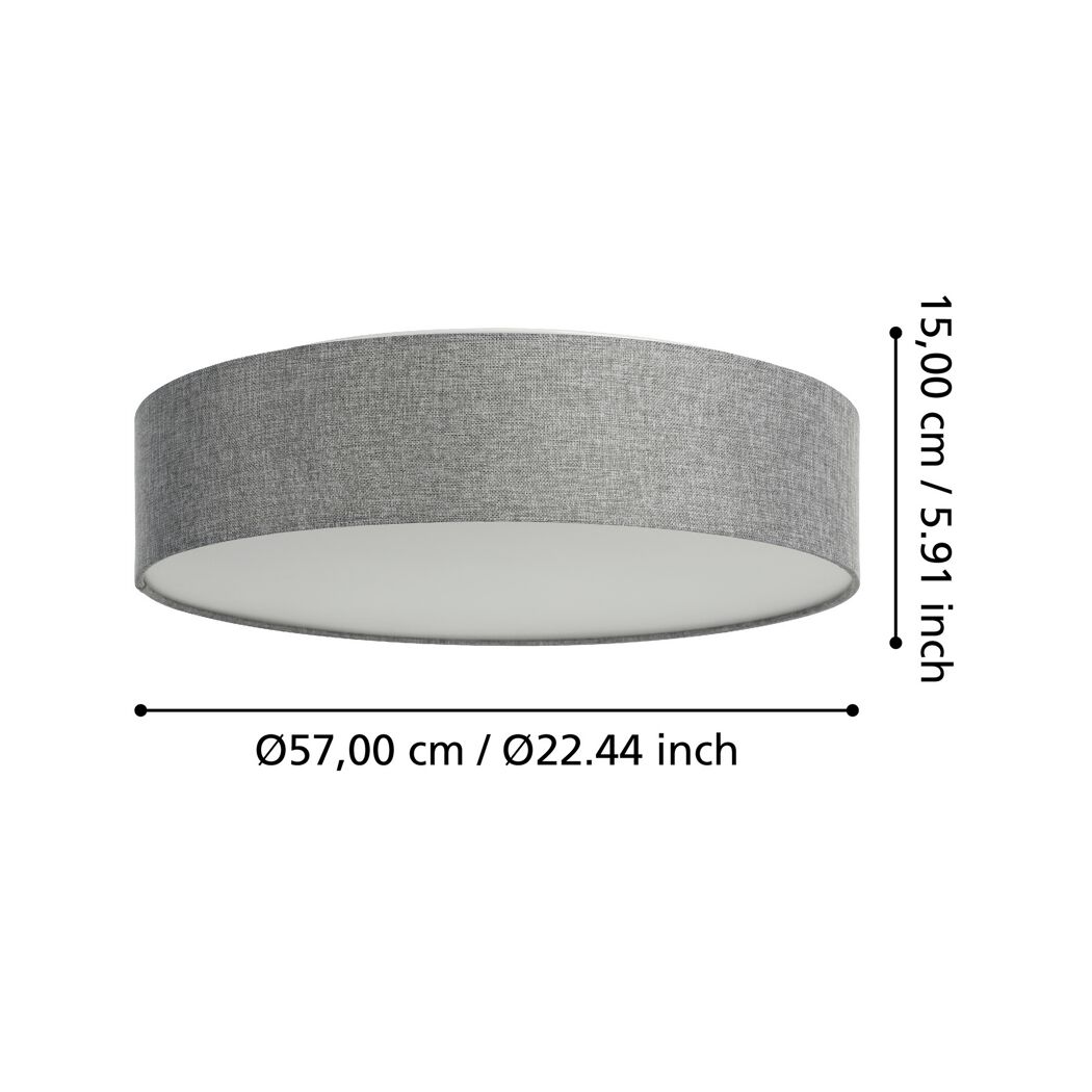 LED-Deckenleuchte 'Romao-Z' 35 W 3500 lm RGB warmweiß bis kaltweiß Ø 57 cm
