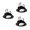 LED-Einbauleuchte 'Saliceto-Z' dimmbar 4,9 W 1470 lm warmweiß bis kaltweiß RGB Ø 8,8 cm 3 Stück