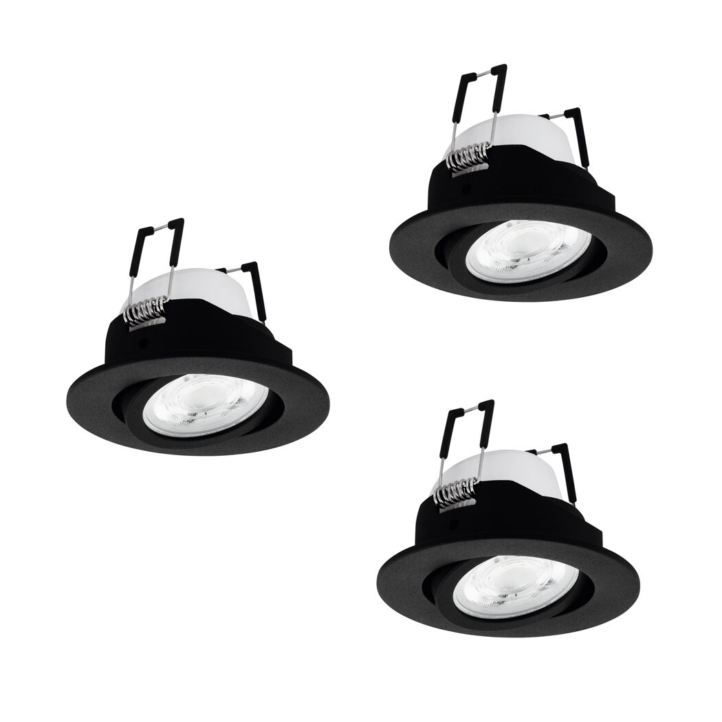 LED-Einbauleuchte 'Saliceto-Z' dimmbar 4,9 W 1470 lm warmweiß bis kaltweiß RGB Ø 8,8 cm 3 Stück