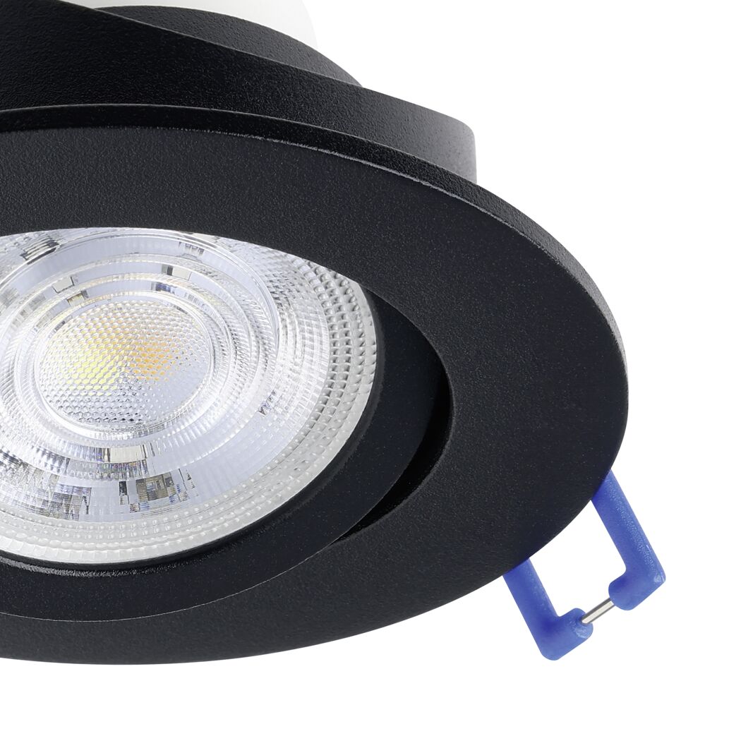 LED-Einbauleuchte 'Saliceto-Z' dimmbar 4,9 W 1470 lm warmweiß bis kaltweiß RGB Ø 8,8 cm 3 Stück