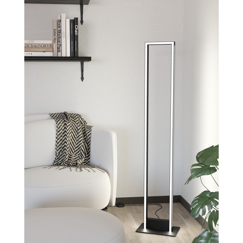 LED-Stehleuchte 'Salvilanas-Z' ZIG-CCT schwarz/weiß 130,5 cm