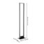 LED-Stehleuchte 'Salvilanas-Z' ZIG-CCT schwarz/weiß 130,5 cm