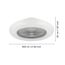 LED-Deckenventilator 'Sayulita-L' 37,8 W 4800 lm warmweiß-kaltweiß Ø 55 cm