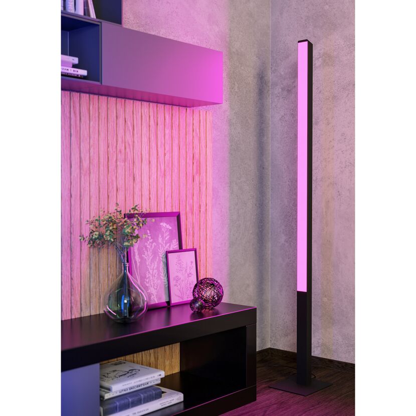 LED-Stehleuchte 'Simolaris-Z' ZIG-RGB/CCT schwarz/weiß 161,5 cm