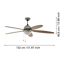 Deckenventilator mit Licht 'Susale' E14 Ø 132 cm