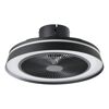 Schwarzer LED-Deckenventilator mit integrierter Beleuchtung