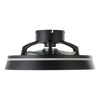 Schwarzer LED-Deckenventilator 'Vallonia 1' mit Beleuchtung