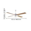 Deckenventilator 'Varadero' mit Maßen