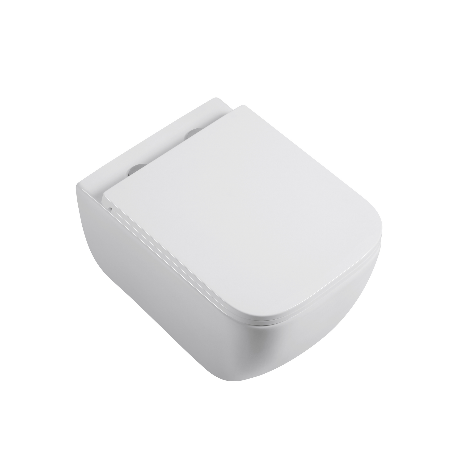 Wand-WC-Set 'Adonis Square' spülrandlos inklusive WC-Sitz weiß
