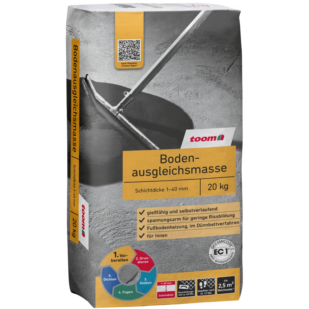 Bodenausgleichsmasse 20 kg, Schichtdicke 1-40 mm