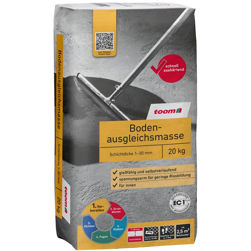 Bodenausgleichsmasse 20 kg, schnell, Schichtdicke 1-30 mm