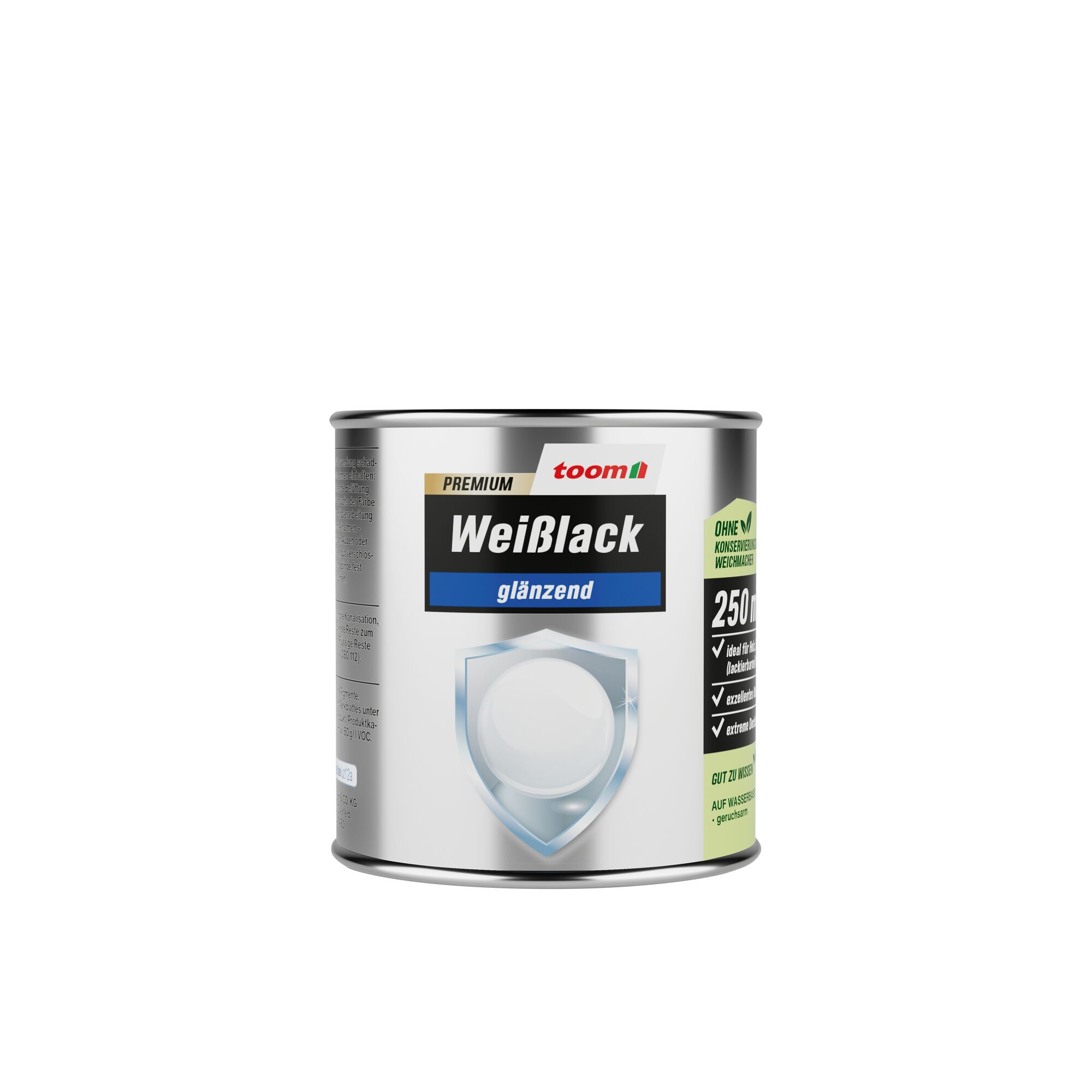 Dose toom Premium-Weißlack glänzend 250 ml
