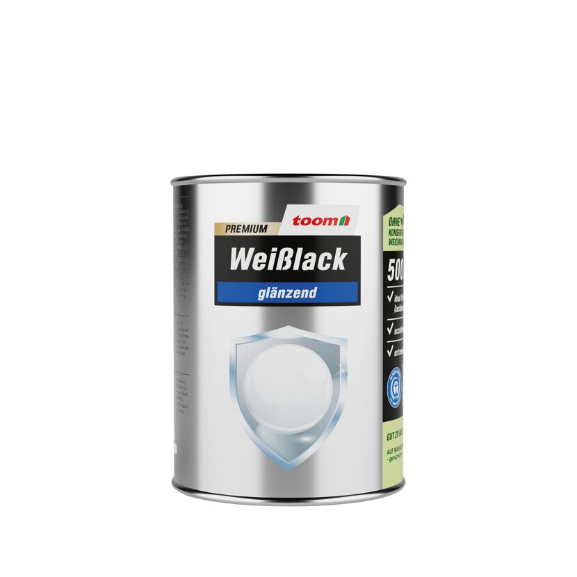Dose toom! Premium-Weißlack glänzend, 500 ml